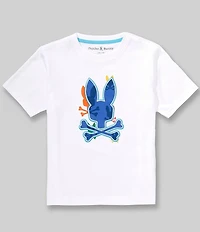 Psycho Bunny Big Boys Short-Sleeve Tanner Bunny Graphic T-Shirt
