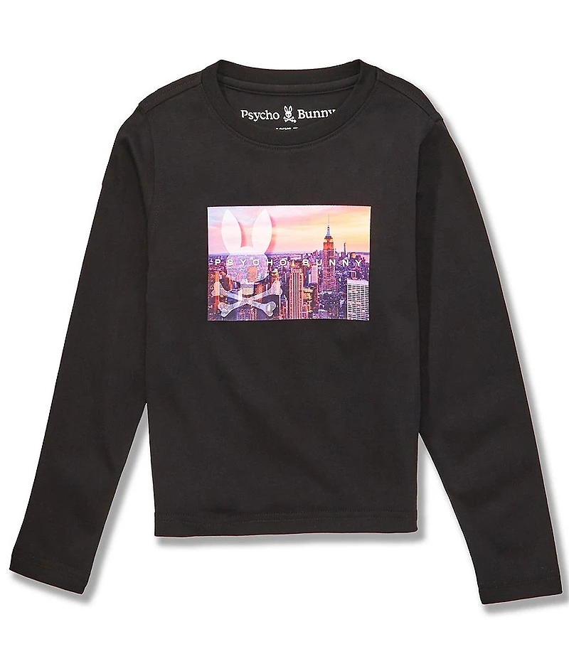 Psycho Bunny Little Boys Long Sleeve Will Graphic T-Shirt