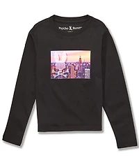 Psycho Bunny Little Boys Long Sleeve Will Graphic T-Shirt