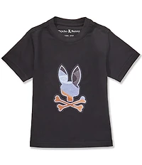 Psycho Bunny Little Boys Short Sleeve Dante Bunny Graphic T-Shirt