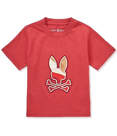 Psycho Bunny Little Boys Short Sleeve Dante Bunny Graphic T-Shirt