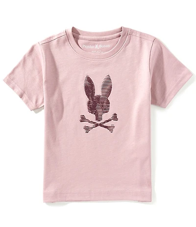 Psycho Bunny Little Boys Short Sleeve Grant Bunny Graphic T-Shirt