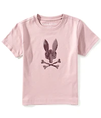 Psycho Bunny Little Boys Short Sleeve Grant Bunny Graphic T-Shirt