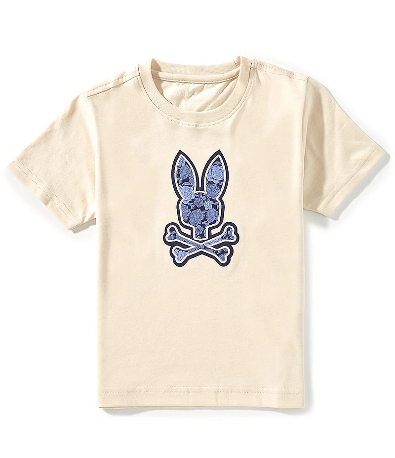 Psycho Bunny Little Boys Short Sleeve Rowen Bunny Graphic T-Shirt