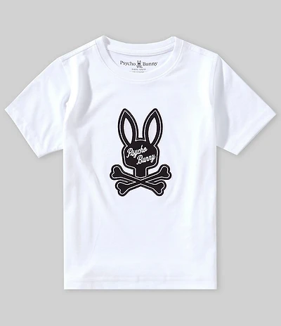 Psycho Bunny Little/Big Boys Short Sleeve Derek Graphic T-Shirt