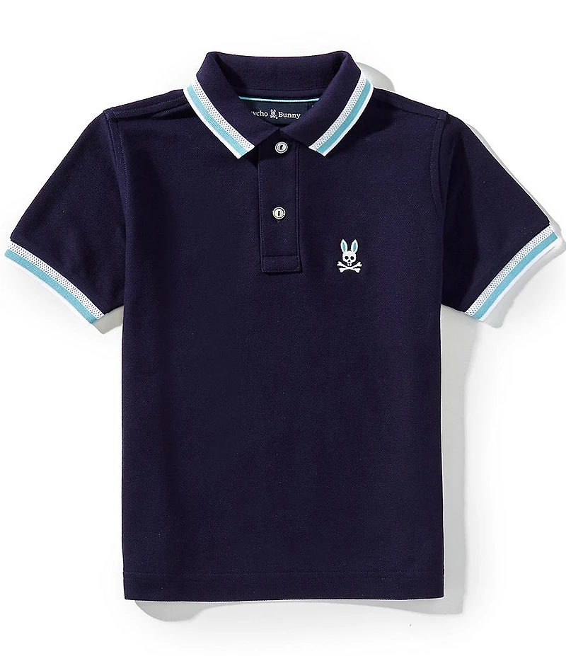 Psycho Bunny Little/Big Boys Short-Sleeve Nolan Pique Polo Shirt