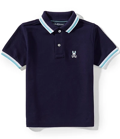 Psycho Bunny Little/Big Boys Short-Sleeve Nolan Pique Polo Shirt