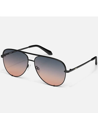 QUAY Polarized High Key Aviator Sunglasses