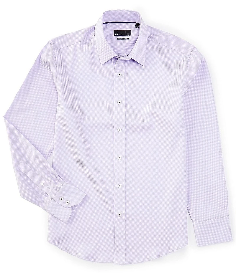 Quieti Dot Dobby Long Sleeve Woven Shirt
