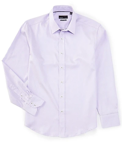 Quieti Dot Dobby Long Sleeve Woven Shirt