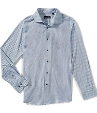 Quieti Geo Digital Print Long Sleeve Woven Shirt