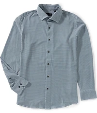 Quieti Geo Print Long Sleeve Woven Shirt