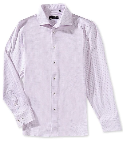 Quieti Geo Print Long Sleeve Woven Shirt