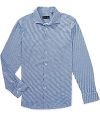 Quieti Geometric Long Sleeve Woven Shirt