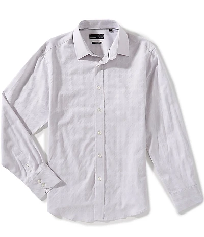 Quieti Jacquard Long Sleeve Woven Shirt