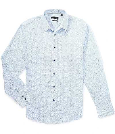 Quieti Mini Floral Print Long Sleeve Woven Shirt