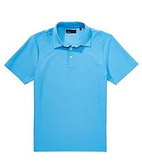 Quieti Textured Chevron Short Sleeve Polo Shirt