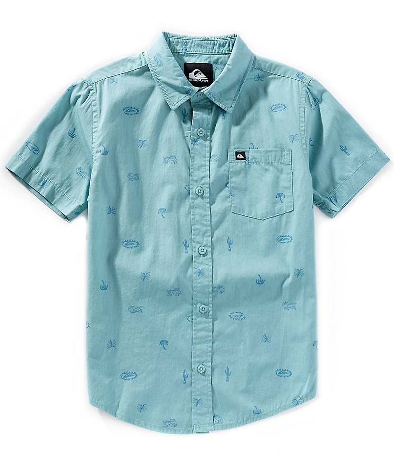 Quiksilver Big Boys Short-Sleeve Apero Classic Poplin Shirt