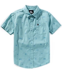 Quiksilver Big Boys Short-Sleeve Apero Classic Poplin Shirt