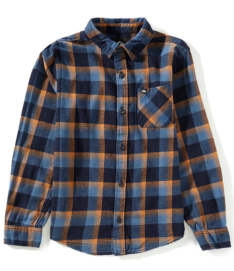 Quiksilver Big Boys Long Sleeve Porter Check Flannel Shirt