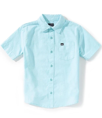 Quiksilver Big Boys Short-Sleeve Solid Oxford Shirt