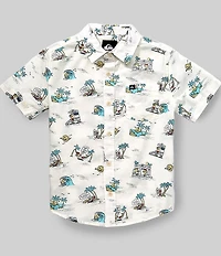Quiksilver Big Boys Short Sleeve Surf Doodle Shirt