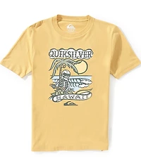 Quiksilver Big Boys Short Sleeve Tattoo Beach T-Shirt