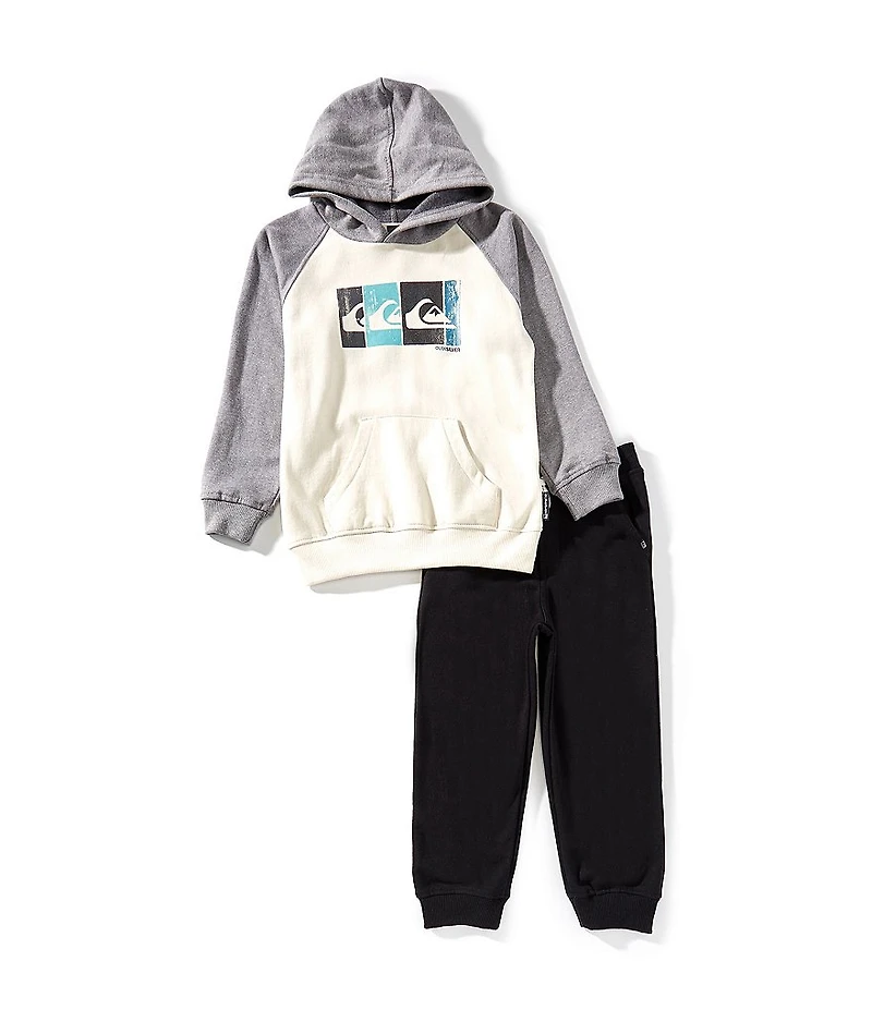 Quiksilver Little Boys Long Sleeve Hooded Sweatshirt & Matching Jogger Pants