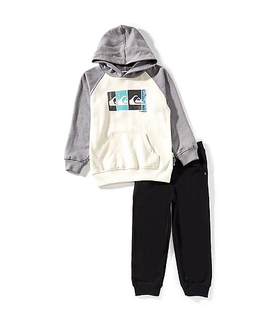 Quiksilver Little Boys Long Sleeve Hooded Sweatshirt & Matching Jogger Pants