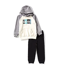 Quiksilver Little Boys Long Sleeve Hooded Sweatshirt & Matching Jogger Pants
