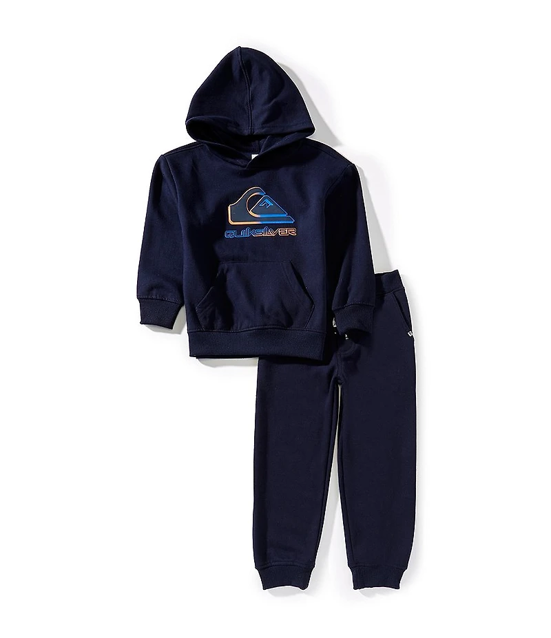 Quiksilver Little Boys Long Sleeve Sweatshirt Hoodie & Elastic Waistband Jogger 2-Piece Set