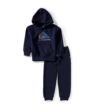 Quiksilver Little Boys Long Sleeve Sweatshirt Hoodie & Elastic Waistband Jogger 2-Piece Set
