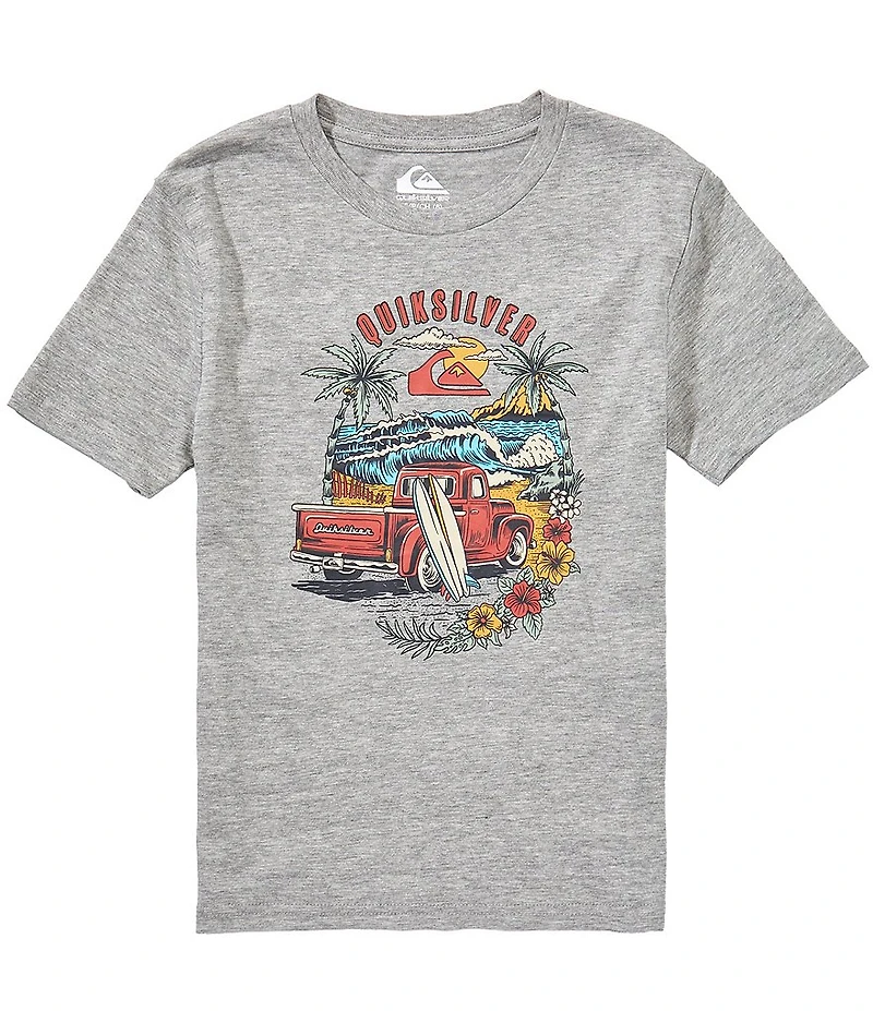 Quiksilver Little Boys Short Sleeve Beach Ride Graphic T-Shirt