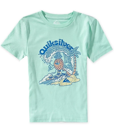 Quiksilver Little Boys Short Sleeve Pizza And Pineapple T-Shirt