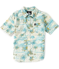 Quiksilver Little Boys Short Sleeve Sundown Classic Button Down Shirt