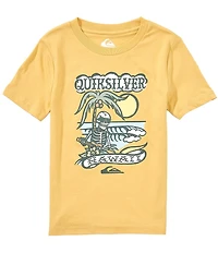 Quiksilver Little Boys Short Sleeve Tattoo Beach Graphic T-Shirt
