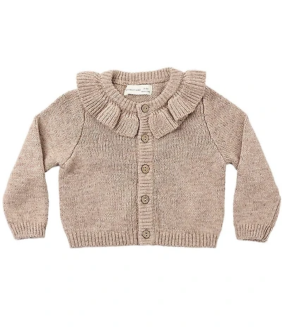 Quincy Mae Baby Girls Ruffle Collar Cardigan