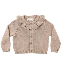 Quincy Mae Baby Girls Ruffle Collar Cardigan