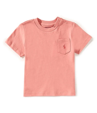 Ralph Lauren Baby Boys Short Sleeve Pocket Jersey T-Shirt