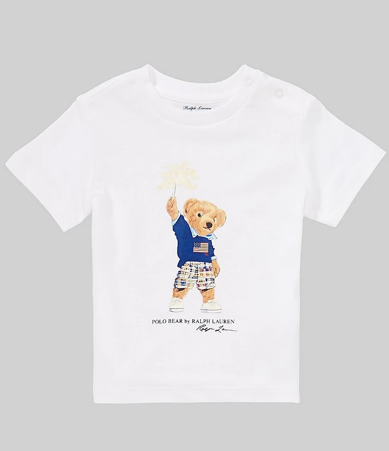 Ralph Lauren Baby Boys 3-24 Months Short Sleeve Polo Bear Cotton Jersey Graphic T-Shirt