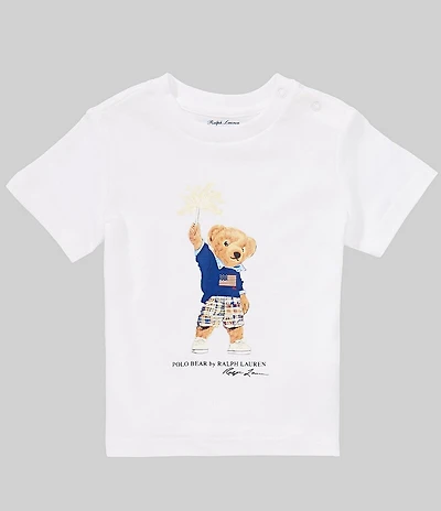 Ralph Lauren Baby Boys 3-24 Months Short Sleeve Polo Bear Cotton Jersey Graphic T-Shirt