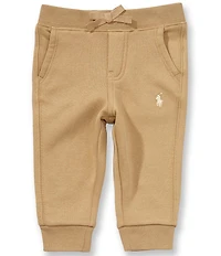 Ralph Lauren Baby Boys Fleece Ribbed Cuff Jogger Pants