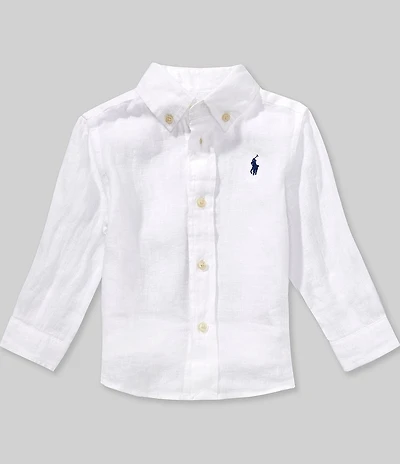 Ralph Lauren Baby Boys Long-Sleeve Linen Shirt