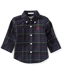 Ralph Lauren Baby Boys Long-Sleeve Plaid Poplin Shirt