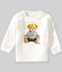 Ralph Lauren Baby Boys Long-Sleeve Polo Bear T-Shirt