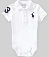 Ralph Lauren Baby Boys Short-Sleeve Big Pony Polo Mesh Bodysuit
