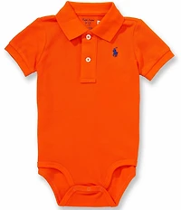 Ralph Lauren Baby Boys Short Sleeve Cotton Mesh Polo Bodysuit