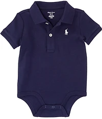 Ralph Lauren Baby Boys Short-Sleeve Interlock Bodysuit