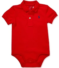 Ralph Lauren Baby Boys Short-Sleeve Cotton Mesh Polo Bodysuit