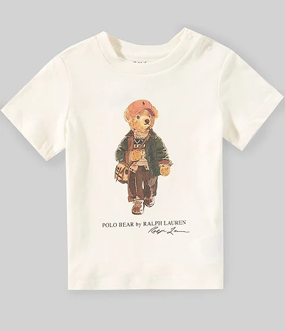 Ralph Lauren Baby Boys Short Sleeve Polo Bear Jersey T-Shirt